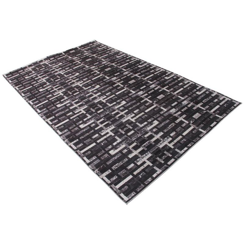 Walk on Me Faux Cowhide The Missing Link Loomed Area Rug, 1 of 6