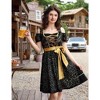 KOJOOIN Costume Women's Cosplay Dress Traditional Costume Carnival Outfit Black gold 2XL - 3 of 4