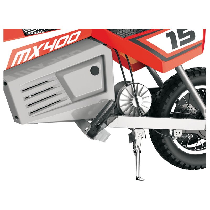 Razor MX400 Dirt Rocket 24V Electric Toy Motocross Motorcycle Dirt Bike, Red, 5 of 7