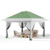 12x12 FT Gazebo Outdoor Canopy Tent, with Mosquito Netting, 4 Sandbags & Wheeled Bag, Double Tiers & Mesh Netting, for Backyard - 2 of 4