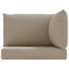 vidaXL Pallet Cushion Taupe Oxford fabric (100% polyester) Cushion - 4 of 4