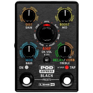 Line 6 POD Express Black Guitar Effects Pedal - 1 of 4