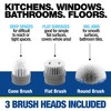 Bell + Howell Scrubtastic Electric Spin Scrubber 3 Piece Rechargeable Power Cleaning Brush Set for Bathroom Tile - 3 of 4