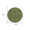 Olive Green And Fern Green Floral Washable Indoor Outdoor Area Rug - 3 of 4