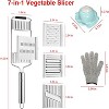Attop 7 in 1 Multifunctional Vegetable Slicer Set, Vegetable Shredder, Cheese Grater, Cabbage Shredder, Cucumber Slicer, Stainless Steel Slicer - 3 of 4
