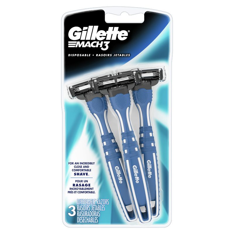 Gillette Mach3 Smooth Men&#39;s Disposable Razors - 3ct, 4 of 6