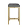 Meridian Furniture,Nicola Grey Vegan Leather Stool, Set of 2 - 2 of 4