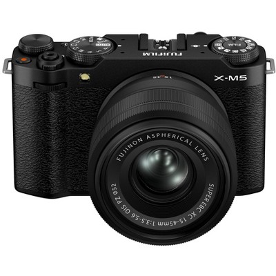 Fujifilm X-M5 Mirrorless Digital Camera XC15-45mmF3.5-5.6 OIS PZ Lens Kit - Black