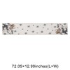 Unique Bargains Christmas Table Runner Green White Black 72"x13" 1 Pc - 3 of 4