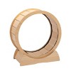 Wooden Cat Exercise Wheel with Silent Ball Bearings,Indoor Cat Running Treadmill with Carpet Track for Small and Medium Cats-LAOTIES - 4 of 4