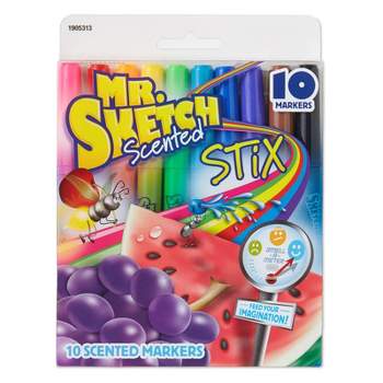 Mr. Sketch Scented Stix, Assorted Colors, Pack of 10