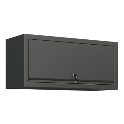 Vynxaria Utility Storage Cabinets - Heavy Duty Wall-Mounted Garage Organizer, Hydraulic Door, 120lbs Capacity