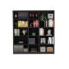 NicBex Modern Bookcase with Open Storage and 2 Doors for Office and Living Rooms Easy Assambly - 3 of 4