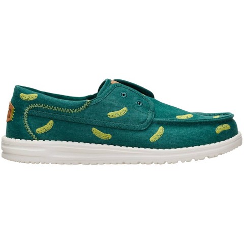 HEYDUDE Men Wally Cru Embroidered , Green/Multi, M11