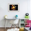 Stupell Industries Round Cosmic Solar System Framed Print Under Glass Art - 3 of 4