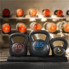 Yaheetech 3-Piece HDPE Kettlebell Exercise Fitness Weight Set for Home Gym Black - 2 of 4