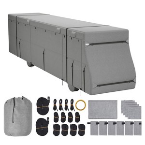 VEVOR Class A RV Cover, 40-43 ft Motorhome Cover, Non-woven Fabric Motorhome RV Cover, Waterproof, Windproof and Rip-Stop, Camper Cover,Gray - 1 of 4