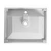 ChicFurnit Bathroom Sinks With Sleek Design And Durable Nonporous Surface Minimalist Lines For Contemporary Homes, White, 23.6"*19.7"*7.3" - 3 of 4