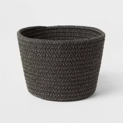 Decorative Coiled Rope Basket Black - Brightroom™