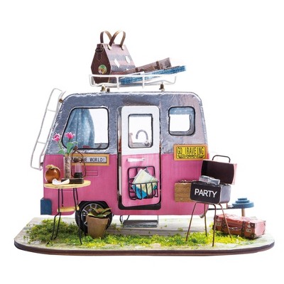 DIY Miniature House Kit Happy Camper - Hands Craft