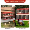 Chicken Nesting Box, Steel Roll Out Egg Collection with Vented Design, Rustproof Laying Box - 4 of 4