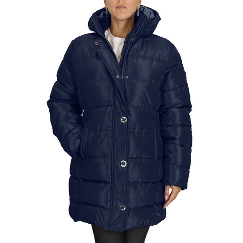 Spire By Galaxy Women's Modern Fit Heavyweight Parka Jacket w/ Non Detachable Hood - image 1 of 2