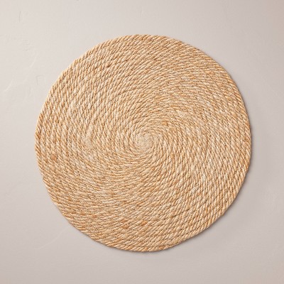 15&#34; Natural Jute Coiled Charger Placemat - Hearth &#38; Hand&#8482; with Magnolia