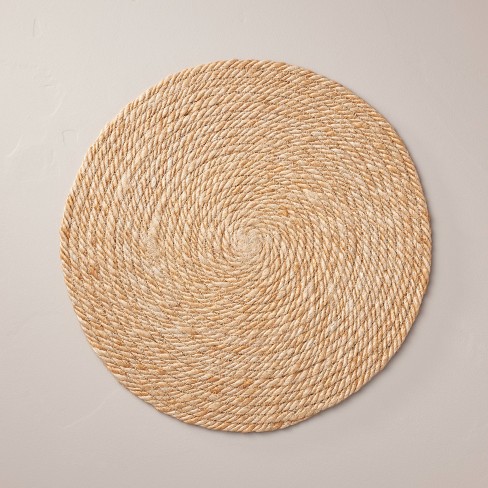 15 Natural Jute Coiled Charger Placemat - Hearth & Hand™ With