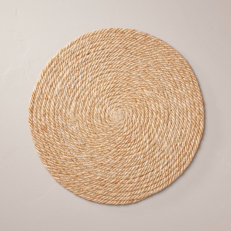 15&#34; Natural Jute Coiled Charger Placemat - Hearth &#38; Hand&#8482; with Magnolia, 1 of 5