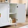 VASIP Sideboard Buffet Cabinet , 3 Door Storage Cabinet, Kitchen Sideboard with Handles and Legs for Living Room Dining Room - 4 of 4