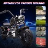 Red 36V Electric Off Road Motorcycle For Teens With 350W Brushless Motor Led Lights Music Spring Suspension And Training Wheels Red - 2 of 4
