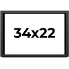 PosterPalooza | Shadow Box 1.5" Depth Black Picture Frame - UV Acrylic, Backing Board, Hanging Hardware - 2 of 4