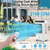Portable Evaporative Air Cooler w/ Remote, 3 Speeds, 12h Timer - 3-in-1 Swamp Cooler for Indoor, Garage, Patio - 2 of 4