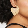 Waved Statement Earrings - A New Day™ Gold - 2 of 3
