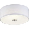 Progress Lighting Inspire Collection 1-Light LED Flush Mount, Graphite Finish, Fabric Shade - 4 of 4