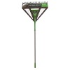 2-Piece Leaf Rake, Poly Rake and Steel-Tine Rake for Garden Tool Set - AMES - 2 of 4