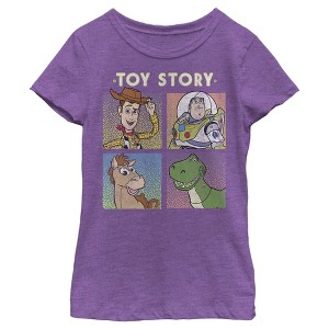 Girl's Toy Story Four Buds Panels T-Shirt - 1 of 4