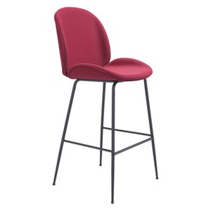 Zuo Miles Barstool Red - 1 of 4