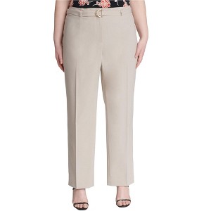 Calvin Klein Womens Belted Casual Trouser Pants - 1 of 1