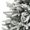 VidaXL Artificial Christmas Tree with Flocked Snow Green 70.9" PVC&PE - 4 of 4