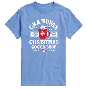Men's - Instant Message - Grandpas Christmas Cocoa Shop Short Sleeve Graphic T-Shirt - 1 of 4