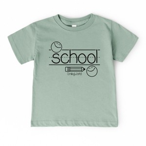 The Juniper Shop SmileyWorld School Handwriting Lines Toddler Short Sleeve Tee - 1 of 4