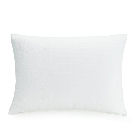 Standard Laos Lily Pillow Sham White - Vera Bradley: 100% Cotton ...