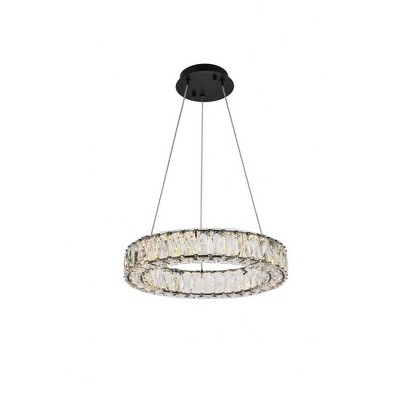 Elegant Lighting Monroe 1 - Light Pendant in  Black