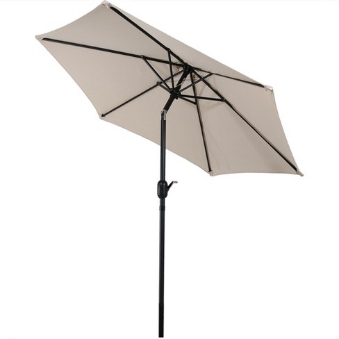 Aluminum Tilt Patio Umbrella 7 5 Beige Sunnydaze Decor Target
