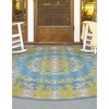 Unique Loom    Outdoor Traditional Cahuita Area Rug - 3 of 4