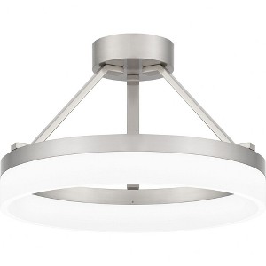 Quoizel Lighting Cohen 1 - Light Semi-Flush Mount in  Brushed Nickel - 1 of 4