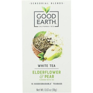 Good Earth Tea Elderflower Pear - Case of 5 - 15  bags - 1 of 1