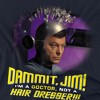 Women's Star Trek Not A Hair Dresser Loose T-Shirt Navy - 2 of 4