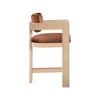 Meridian Furniture,Sacha Cognac Velvet Stool - 4 of 4